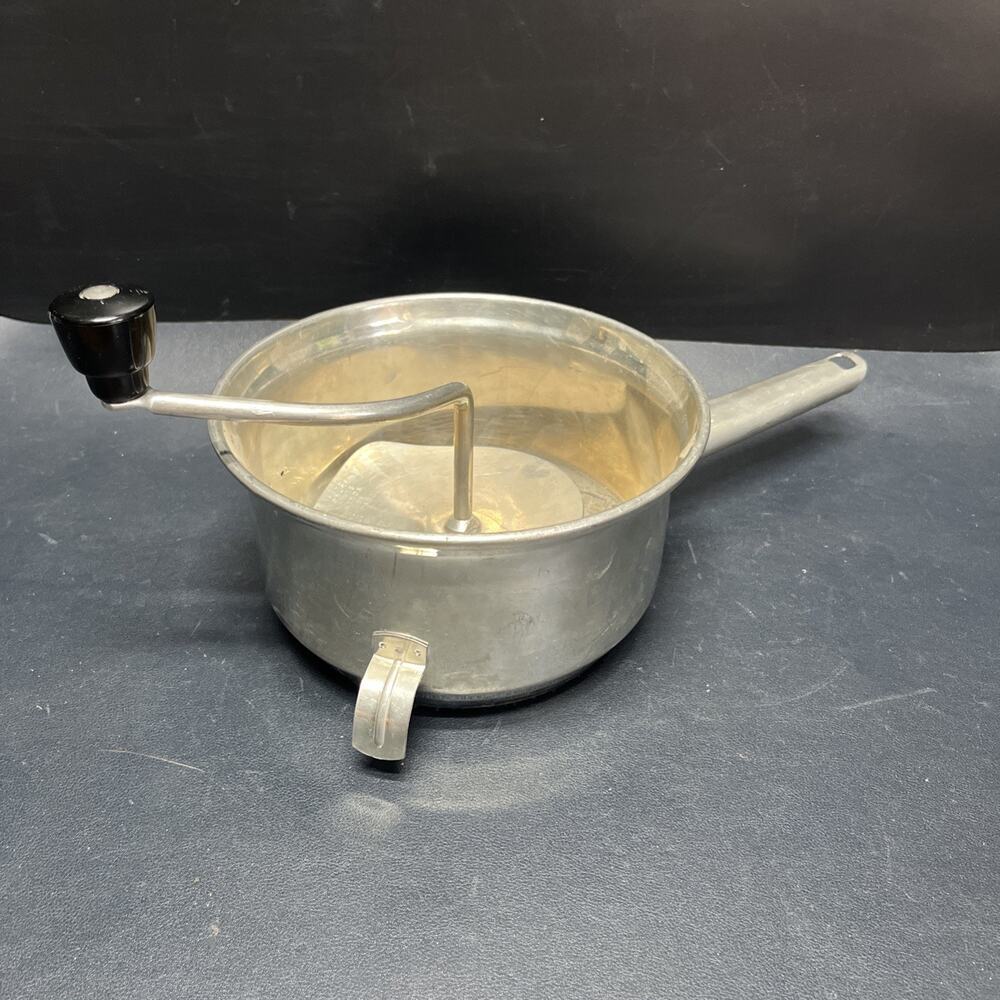 Vintage Foley Food Mill Stainless Steel 2 Quart Masher Ricer 7" Strainer
